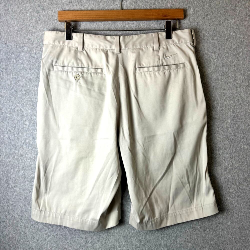 Nike Golf Shorts Mens 32 Off White Dri-Fit Athletic 9.5" Performance Wicking